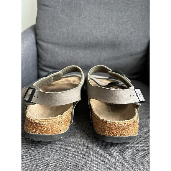 Birkinstock Birki's Size 40 Taupe Canberra 3 Strap Sandals Slingback Ellice US 9 - Picture 9 of 16